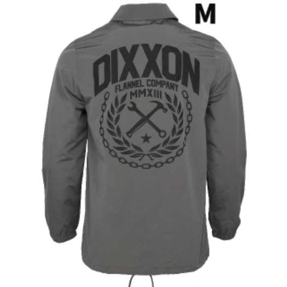 DIXXON Other - Dixxon Flannel CHAINS Coaches Jacket Gray Men’s Size M